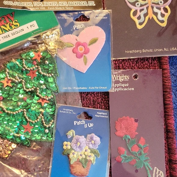 Assorted Holiday and Floral Embellishments Set